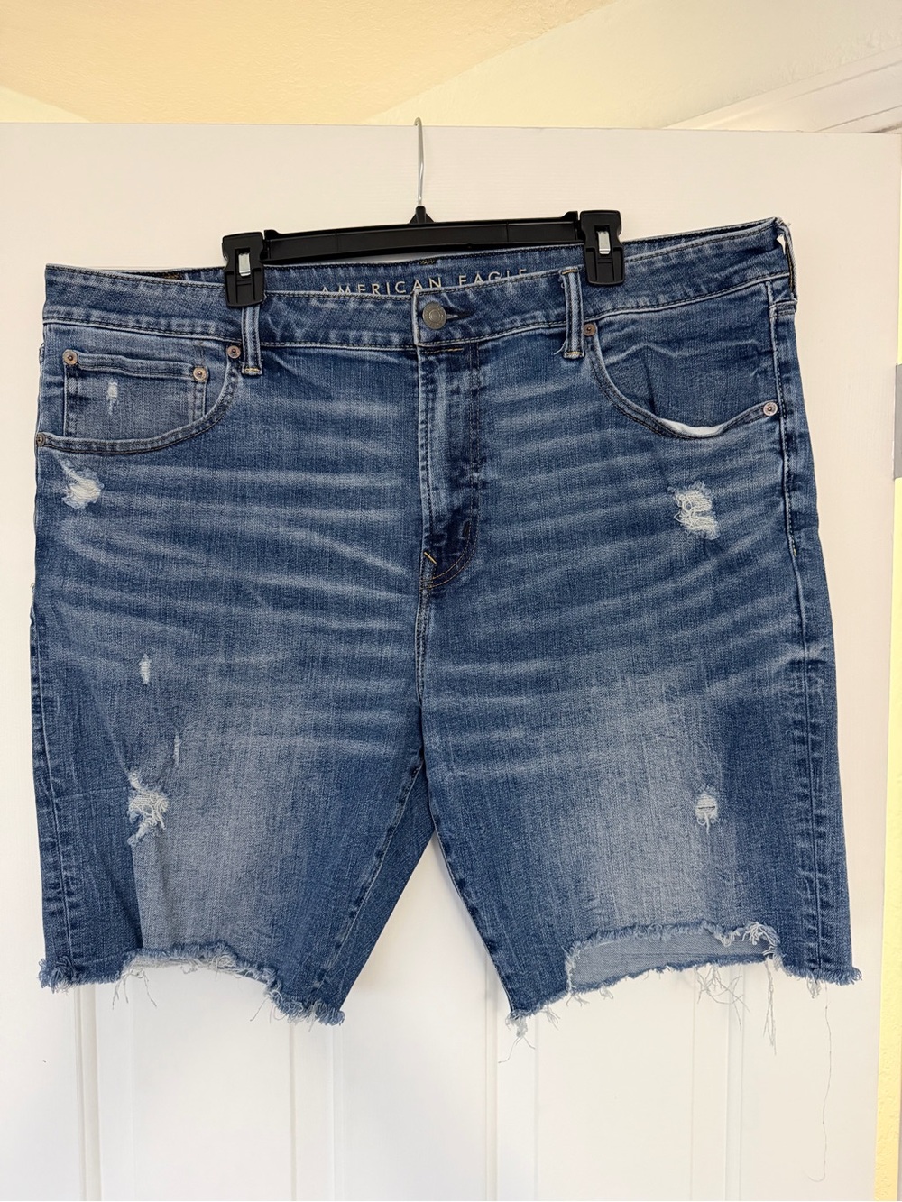 American Eagle Light Blue AirFlex+ Denim Shorts